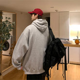 Hearujoy ABC Letter Print Men's Hoodies Korean Fashion Harajuku Oversized Pullover Hip Hop Long Sleeve Hooded Sweatshirts Streetwear